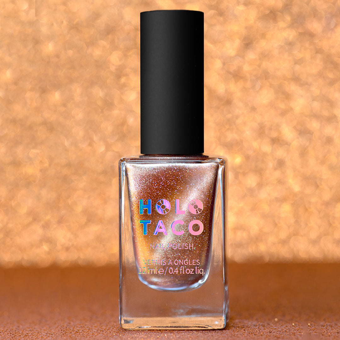 Holo Taco | Zyler Cat Eye | Nail Polish | Orange - Gold | Magnetic