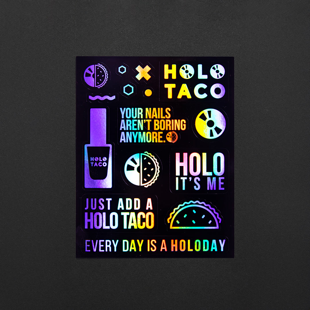 Just Add A Holo Taco Sticker Sheet - 3 pk