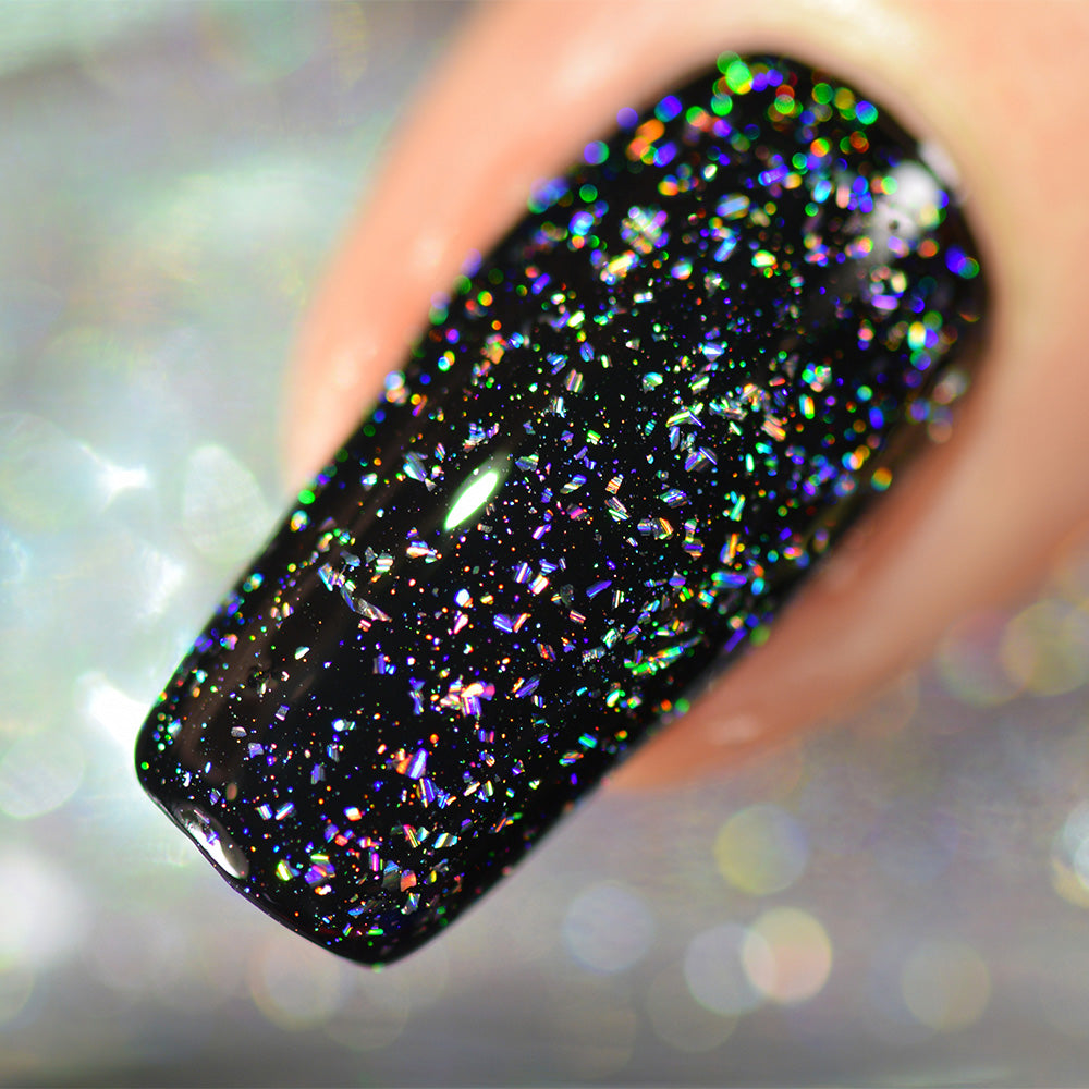 Flakie Holo Taco over One-Coat Black