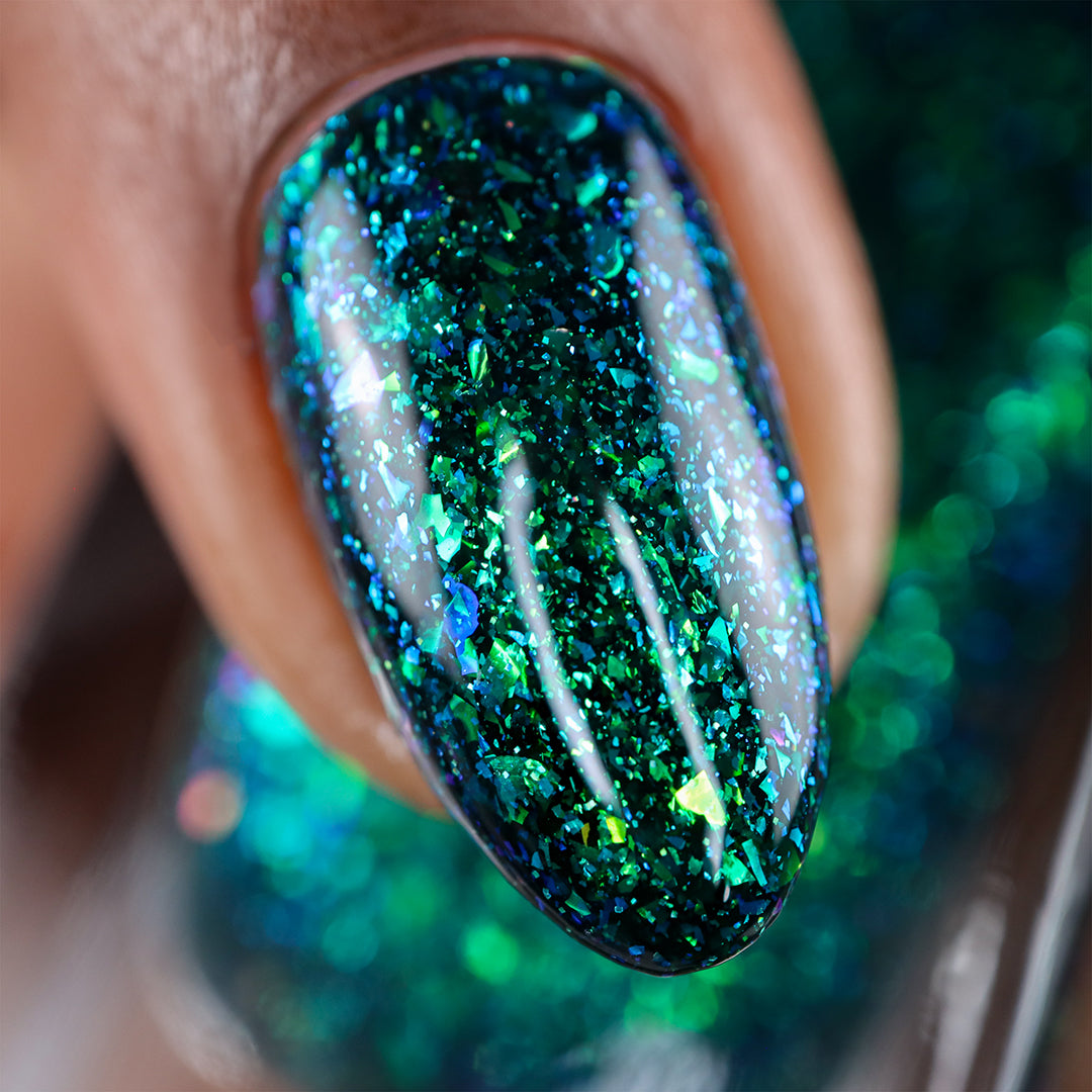 Holo Taco | Emerald City | Nail Polish | Green - Teal | Flakie - Holographic Holo Taco | Emerald City | Nail Polish | Green - Teal | Flakie - Holographic