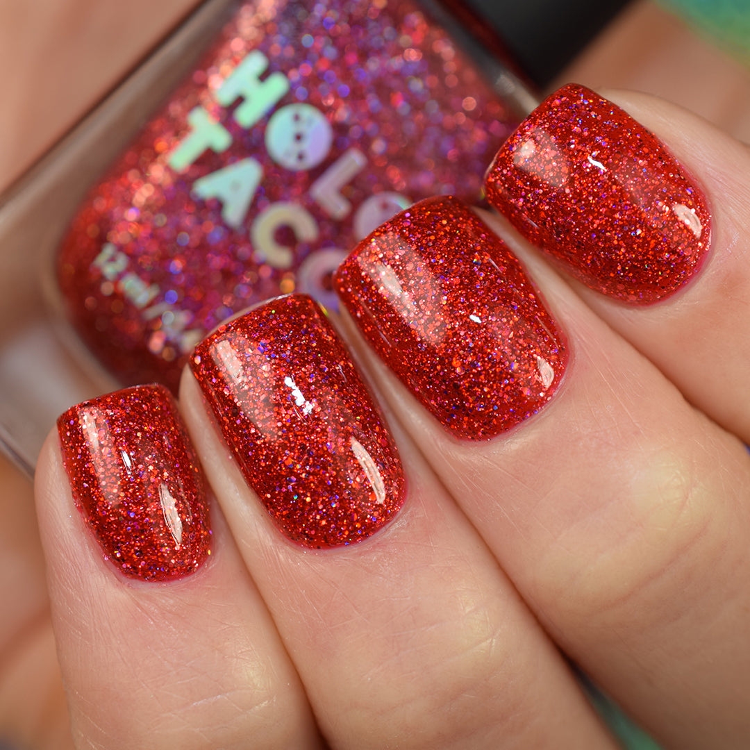 Metals Meet Fire: Ruby Nails That Shine