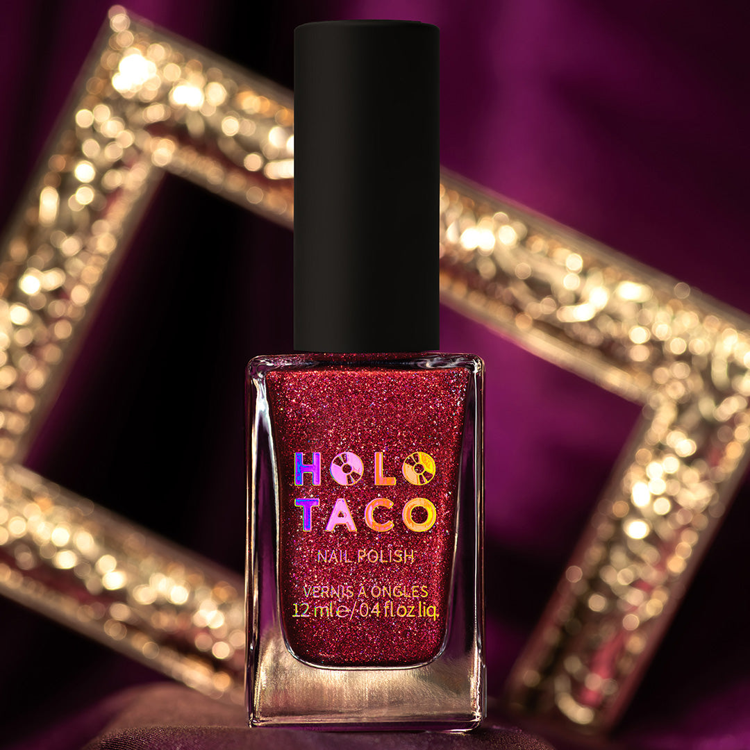 Holo Taco | One-Coat Black | Nail Polish | Black | Creme