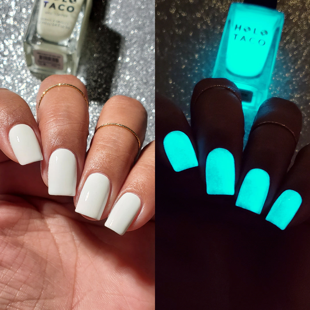 Holo Taco Aqua Glow In The Dark Taco Nail Polish Blue
