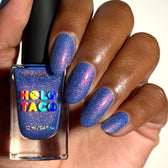 Holo Taco | Blue Rizzler | Nail Polish | Blue | Holographic - Shimmer