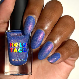 Holo Taco | Blue Rizzler | Nail Polish | Blue | Holographic - Shimmer