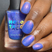 Holo Taco | Blue Rizzler | Nail Polish | Blue | Holographic - Shimmer