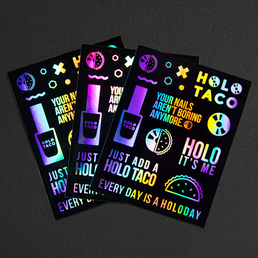 Just Add A Holo Taco Sticker Sheet - 3 pk