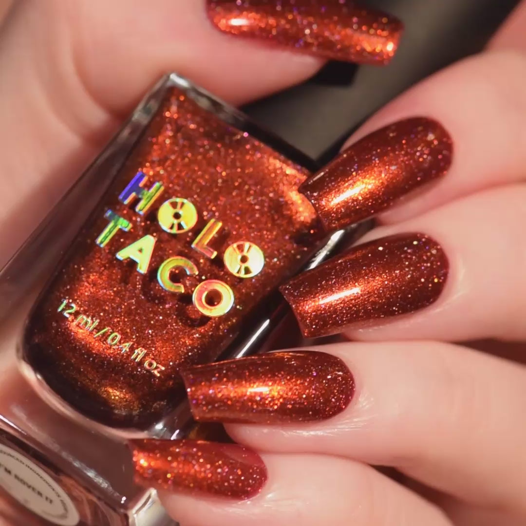 Holo Taco | I'm Rover It | Nail Polish | Red - Gold - Orange