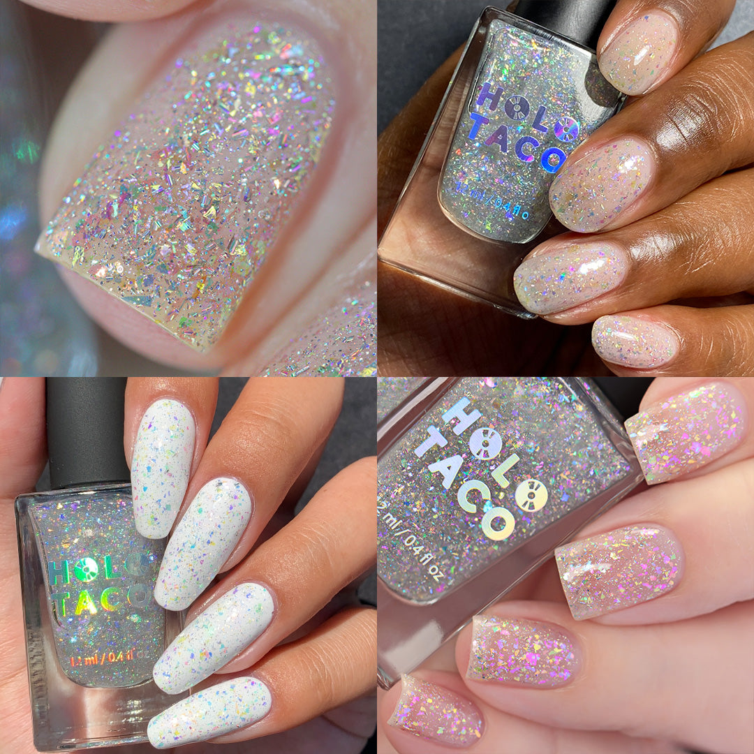 Delirium | Pink holographic nails, Nail polish, Nails