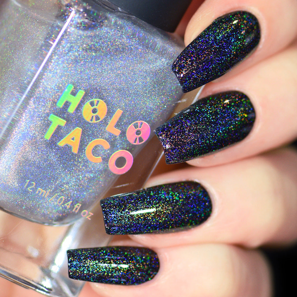 Linear Holo Taco over One-Coat Black